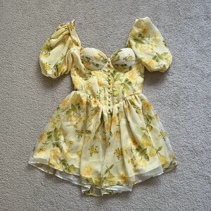 Adeirlina yellow floral dress